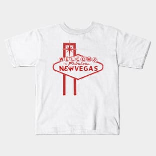 Welcome to New Vegas Fallout New Vegas Red Logo Kids T-Shirt